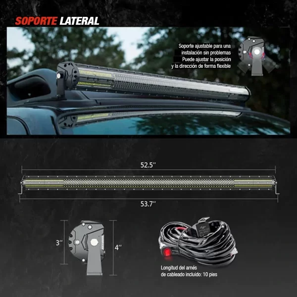 Barra De Luz Led Aerodinámica De 52 in Mictuning Magical M2