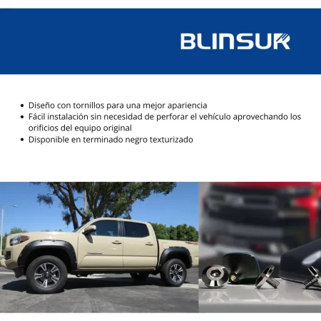Cantoneras Para Toyota Tacoma 2016-2023 Doble Cabina - Image 3