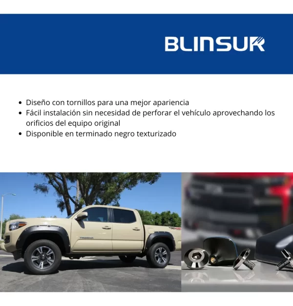 Cantoneras Para Toyota Tacoma 2016-2023 Doble Cabina
