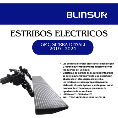 Estribos Electricos Para Gmc Sierra Denali 2019-2024 Dob Cab - Image 3