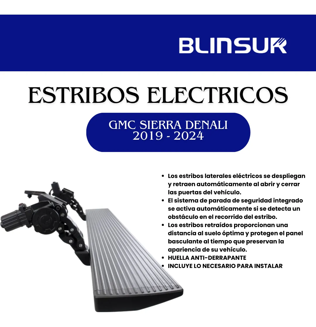 Estribos Electricos Para Gmc Sierra Denali 2019-2024 Dob Cab - Image 3