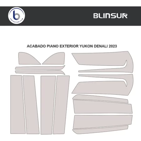 Protección Ppf Postes Exteriores Yukón Denali 2023 - Image 3