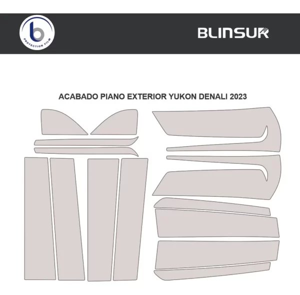 Protección Ppf Postes Exteriores Yukón Denali 2023
