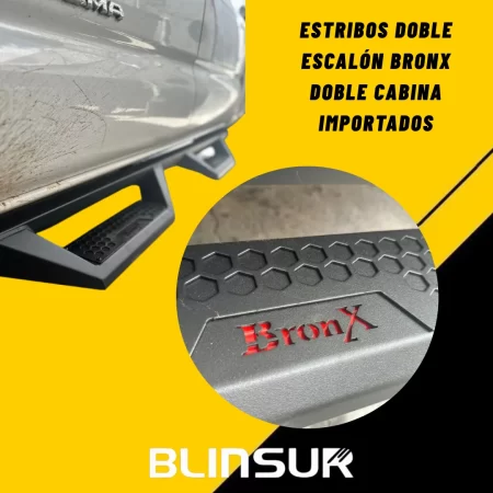 Estribos Bronx Doble Escalon Volkswagen Amarok 2010 - 2023 - Image 3