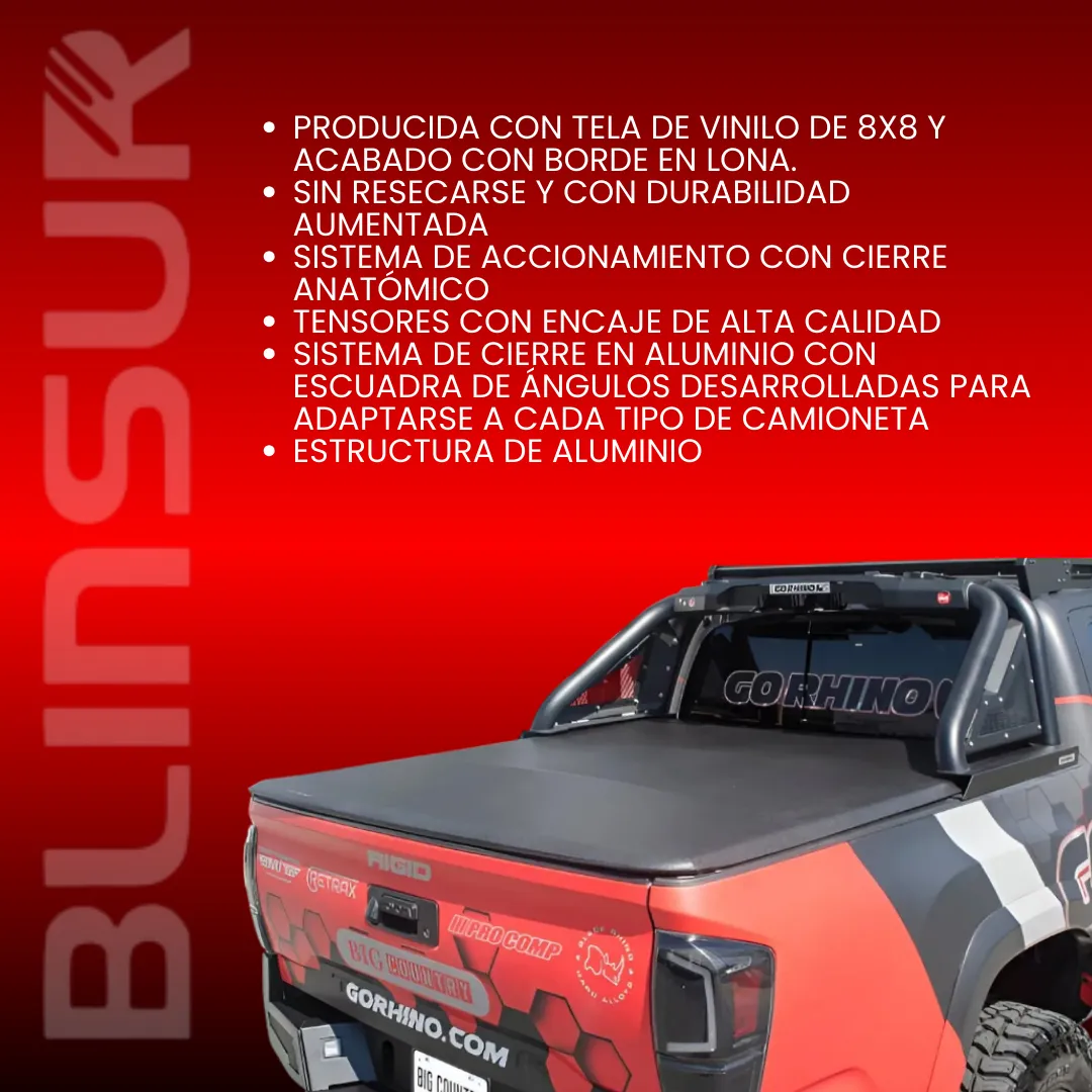 Tapa De Lona Enrollable Big Country Para Toyota Tacoma 16-23 - Image 3