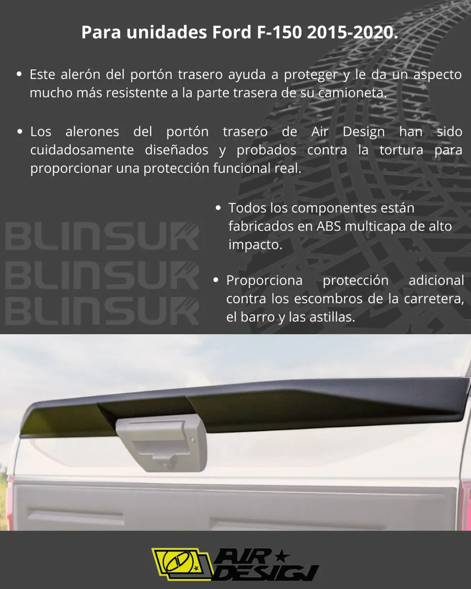 Tailgate Spoiler Para Ford F-150 2015 - 2020 - Image 3