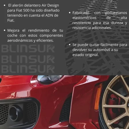 Spoiler Delantero Fiat 500 2012 - 2019 - Image 3