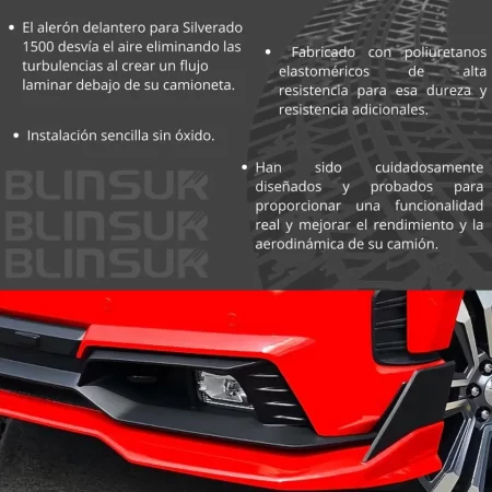 Spoiler Delantero Para Chevrolet Silverado 1500 2019 - 2021 - Image 3
