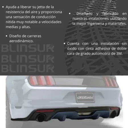 Spoiler Trasero Con Difusor Para Virtus 2020 - 2022 - Image 3