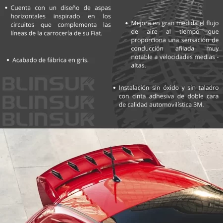 Alerón De Techo Para Versiones Abarth Fiat 500 2012 - 2019 - Image 3