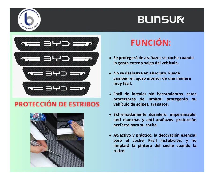 Sticker Protección De Estribos Puertas Byd Diseño 10 - Image 3