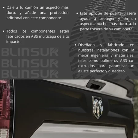 Tailgate Applique Para Dodge Ram Classic 1500 2010 - 2024 - Image 3