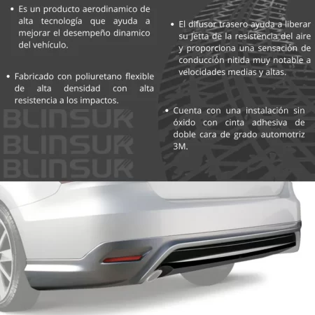 Spoiler Trasero Difusor Vw Vento 2016 - 2018 - Image 3
