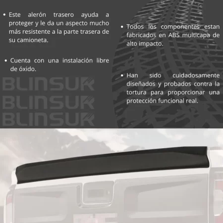Tailgate Spoiler Gmc Sierra 1500 2016 - 2018 - Image 3