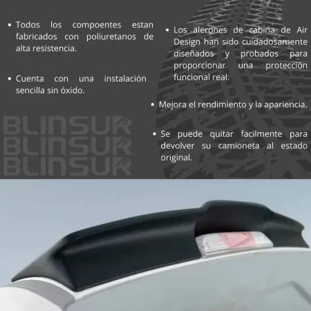 Spoiler De Cabina Dodge Ram Classic 1500/2500 2010 - 2024 - Image 3