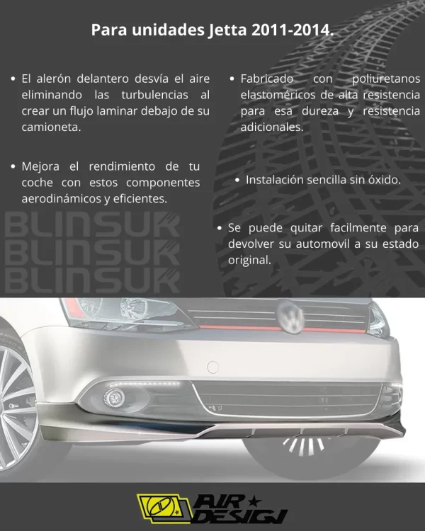 Spoiler Delantero Vw Jetta 2011 - 2014