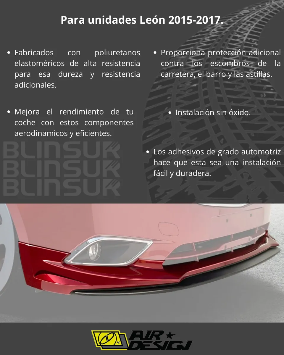 Spoiler Delantero Con Splitter Seat León 2015 - 2017 - Image 3