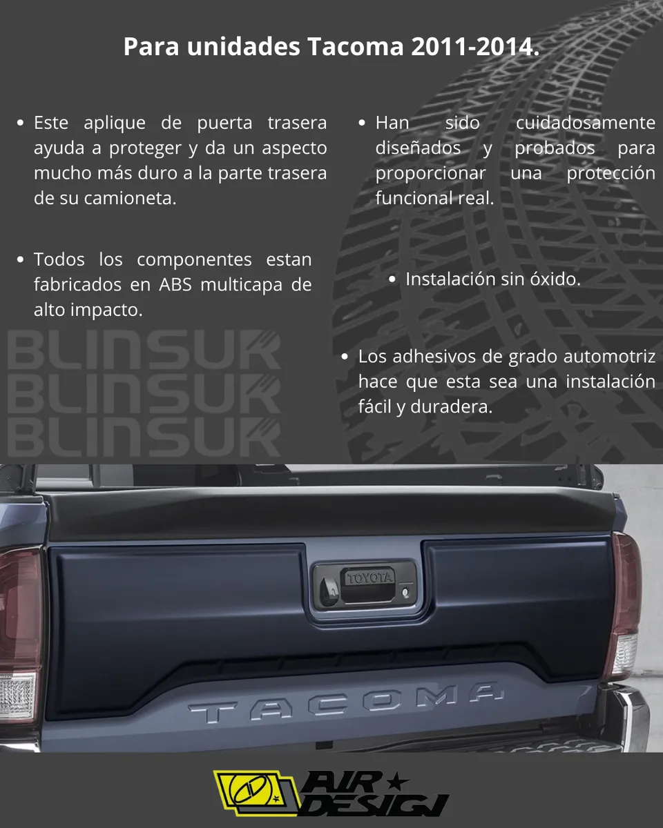 Tailgate Applique Para Toyota Tacoma 2016 - 2023 - Image 3