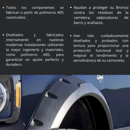 Juego De Cantoneras Super Bolt (4 Pts) Ford Bronco 2021-2025 - Image 3