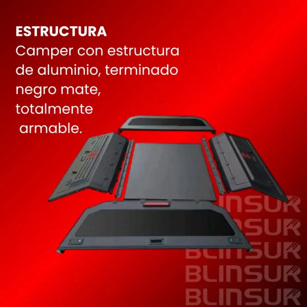 Caseta Camper De Aluminio Para Ford Ranger 2023-2025