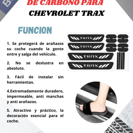 Kit Combo Proteccion Fibra De Carbono Para Trax - Image 3
