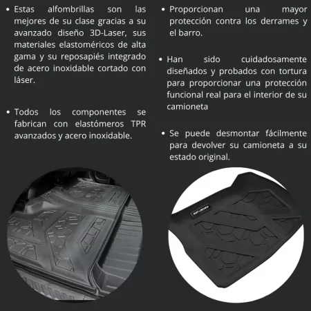 Juego De Tapetes Delanteros Chevrolet Silv 1500 2014-2018 - Image 3