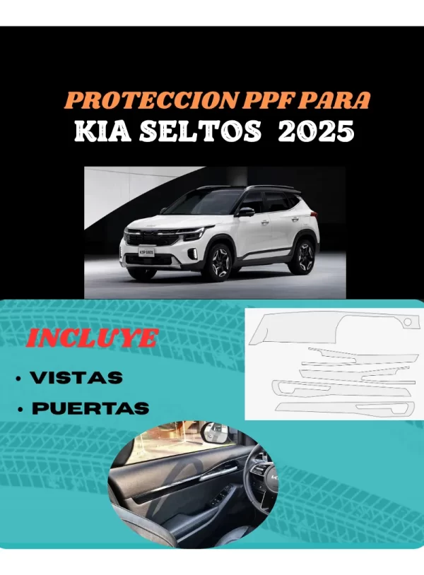 Protección Ppf Vistas Y Puertas Para Kia Seltos 2024