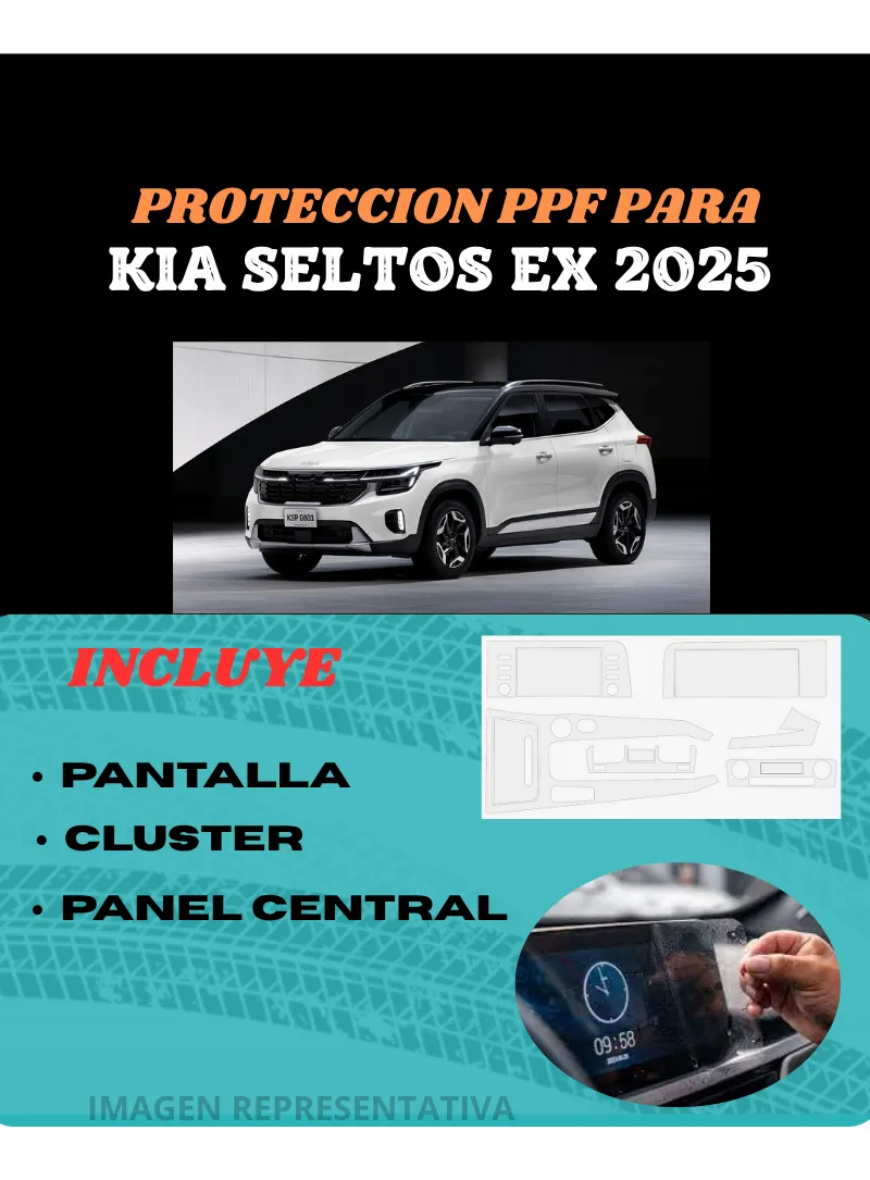 Kit Ppf Pantalla Clúster/panel Central Kia Seltos Ex 2024 - Image 3