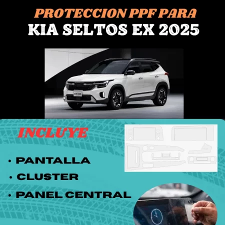 Kit Ppf Pantalla Clúster/panel Central Kia Seltos Ex 2024 - Image 3