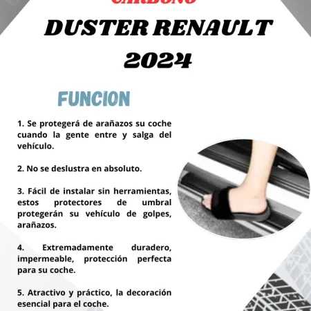 Protección De Estribos Y Cajuela Para Duster Renault 2024 - Image 3