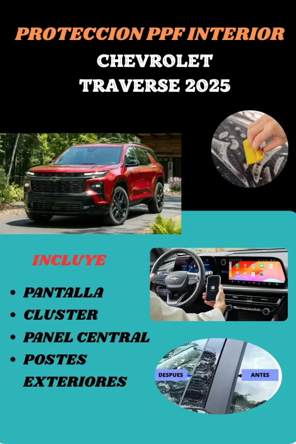Kit Proteccion Ppf  Para Chevrolete Traverse 2025