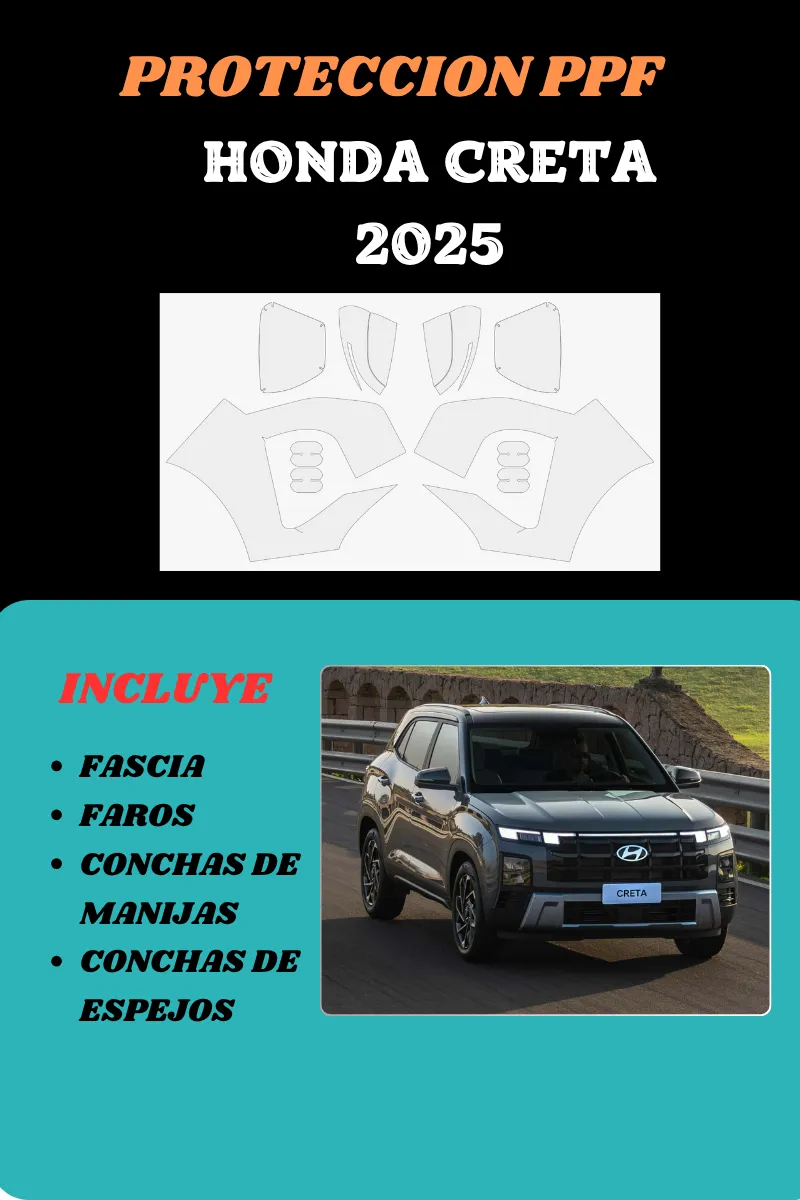Protector Ppf Exterior Para Honda Creta 2025 - Image 3