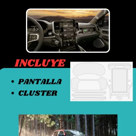 Protección Ppf Pantalla Y Clúster Para Ram Laramie 2025 - Image 3