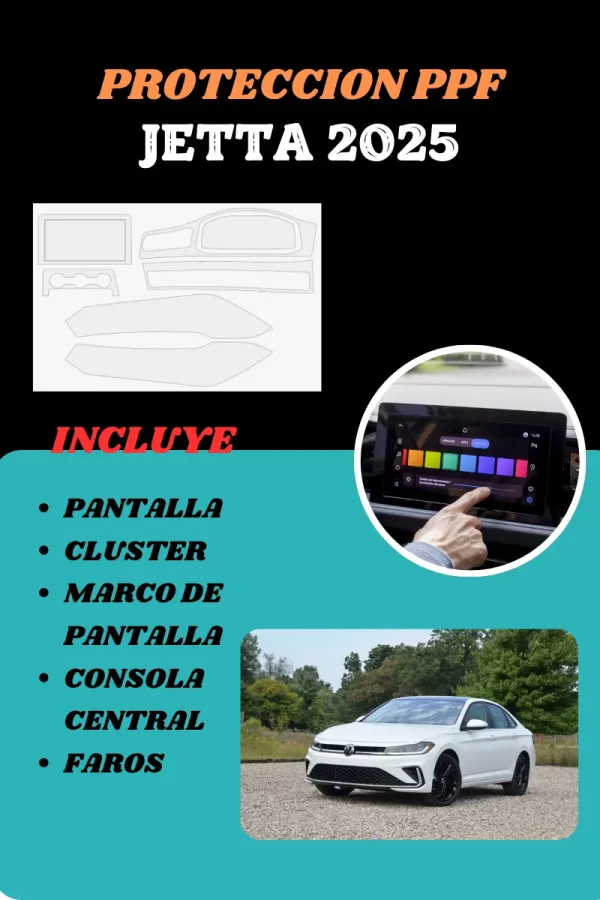 Protección Bl Pantalla, Clúster, Panel Ctl Para Jetta 2025