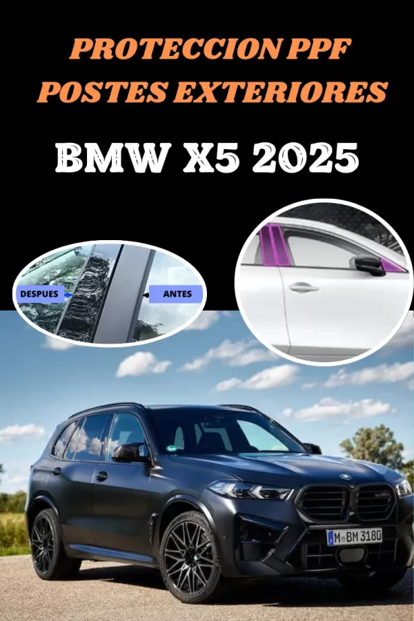Kit Ppf Transparente Postes Exteriores Para Bmw X5 2025