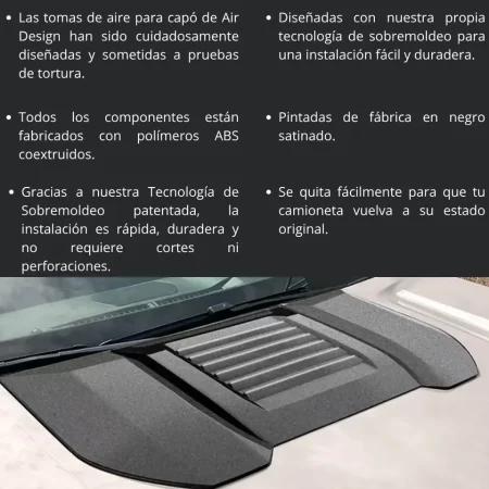 Toma De Aire Para Toyota Tacoma 2024 Airdesign - Image 3