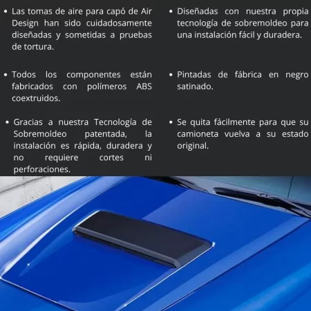 Toma De Aire Para Toyota Tacoma 2016-2023 Airdesign - Image 3