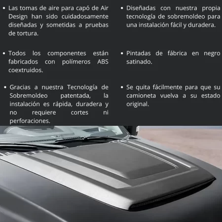 Toma De Aire Para Ford F-250 Superduty 2023 - 2025 Airdesign - Image 3