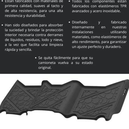 Tapetes Delantero Y Trasero Dodge Ram Classic 1500 2010-2024 - Image 3