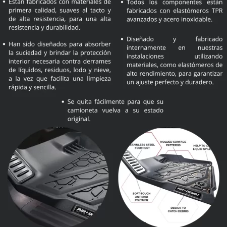 Juego De Tapetes Delanteros Toyota Tundra 2014-2021 - Image 3