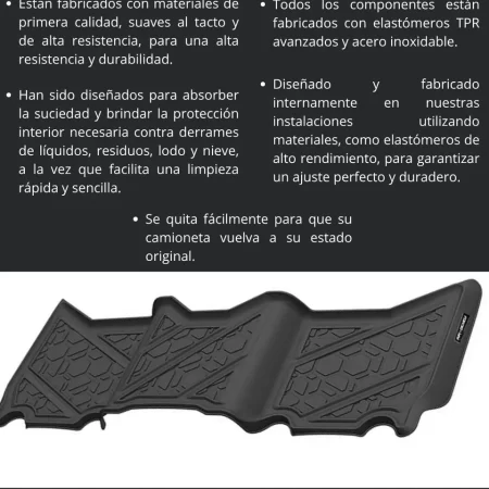 Juego Tapete Delanteros Traseros Ram Classic 1500 2019-2024 - Image 3