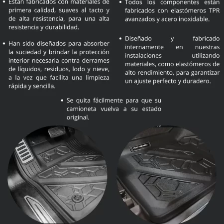 Juego Tapetes Delanteros Gmc Sierra 1500 2019-2025 - Image 3