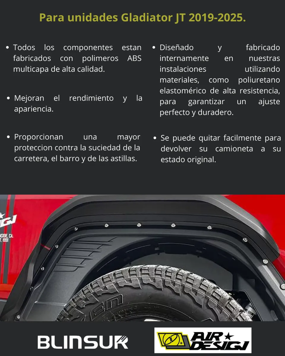 Juego De Cantoneras Jeep Gladiator Jt 19-25 - Image 3
