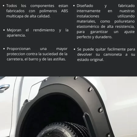 Juego De Cantoneras Para Ford Ranger Global 2019 - 2022 - Image 3