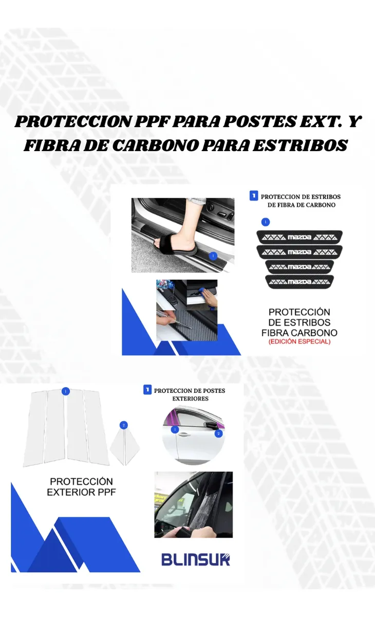 Kit Car Ppf Y Fibra De Carbono Para Mazda 3 2025 Hb Y Sedan - Image 3