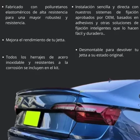 Alerón De Bajo Perfil Para Vw Jetta 2019-2025 - Image 3