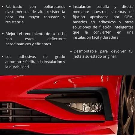 Juego De Difusores Delanteros Para Vw Jetta 2019-2021 - Image 3