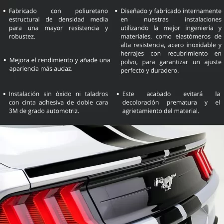 Alerón De Bajo Perfil Para Ford Mustang 2015-2023 - Image 3