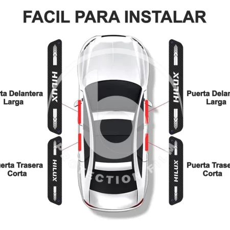 Calcomanías Bl Accesorios Hilux Protección Estribos 4 Unidad - Image 3