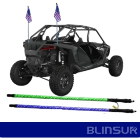 Antena C/luz Led Blanco Universal C/bandera 120cm 12vcc - Image 3